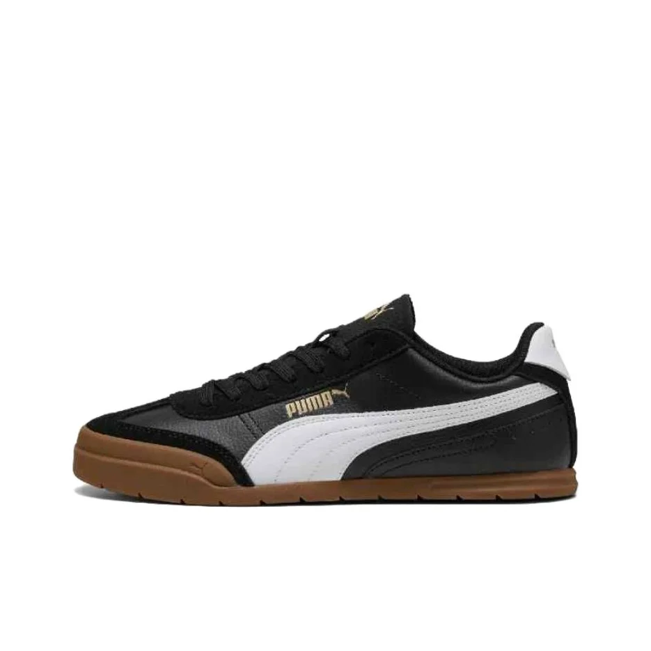 PUMA Super Turino Cow Split Leather Low top Skateboard Shoes Unisex Black 402612-02