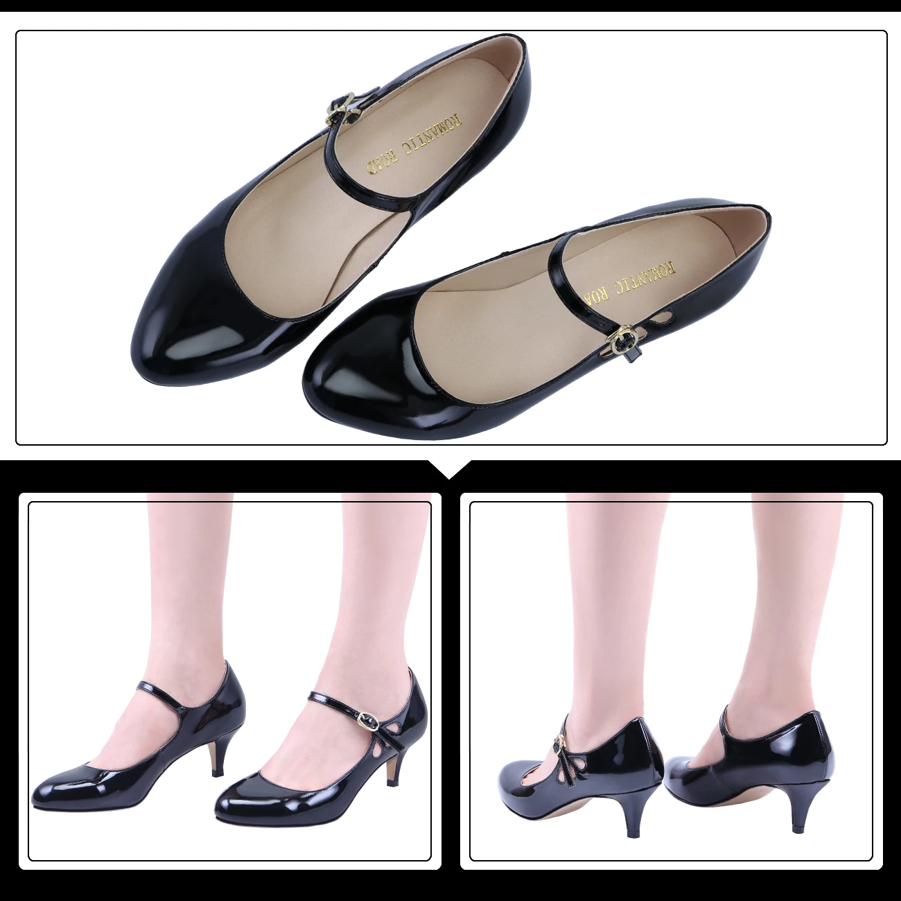 Women Pumps 5cm Low High Heels Sexy Patent Leather Office Lady Spring Brand Design Dress Nude White Wedding Shoes Large Size 42