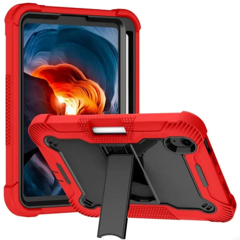 J78A Silicone Case for Air 13 2025 with Adjustable Bracket Multi Viewing Angles Soft Lightweight Case Tablet Protectors