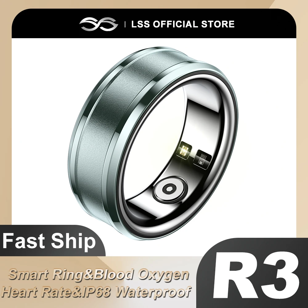 R3 Smart Ring Multifunctional Step Health Tracker Heart Rate Blood Oxygen Monitor Waterproof Men Women Couple Rings