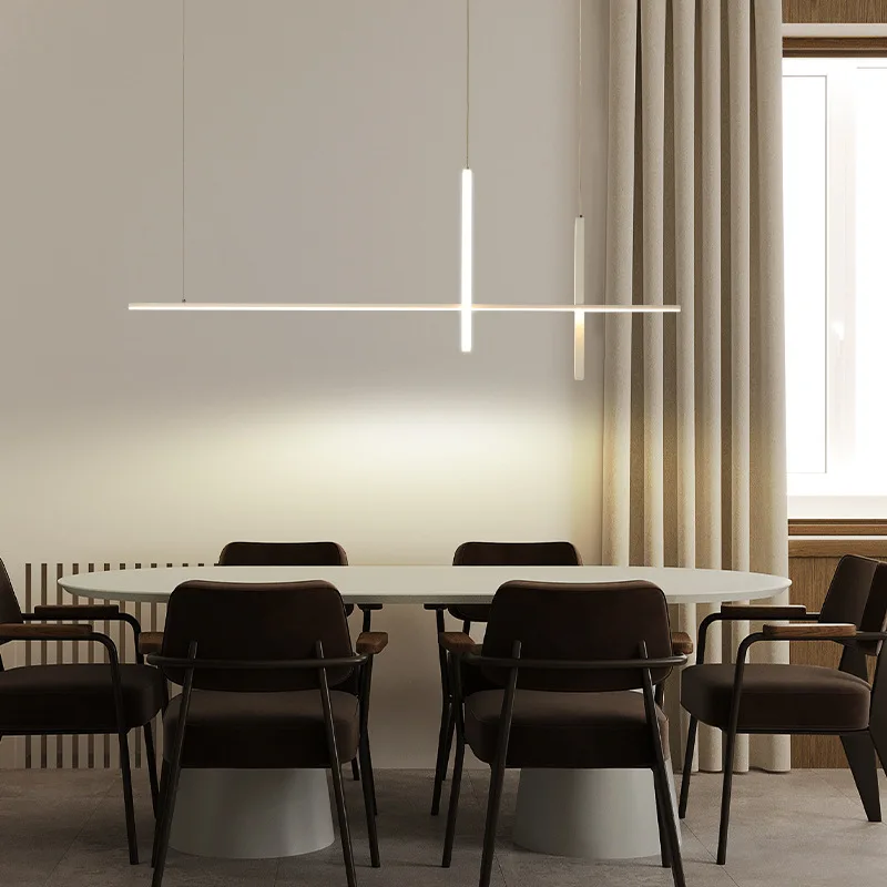 Plafonnier LED Noir avec Télécommande au Design Minimaliste Moderne, Éclairage d'Nik, Luminaire Décoratif de Plafond, Idéal pour un Restaurant, une Cuisine ou un Bar