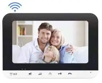 Tuya Wifi Video Intercom für 1/2 Einheit Wohnungen 7-Zoll-Touchscreen mit Netzwerk kabel anschluss kamera