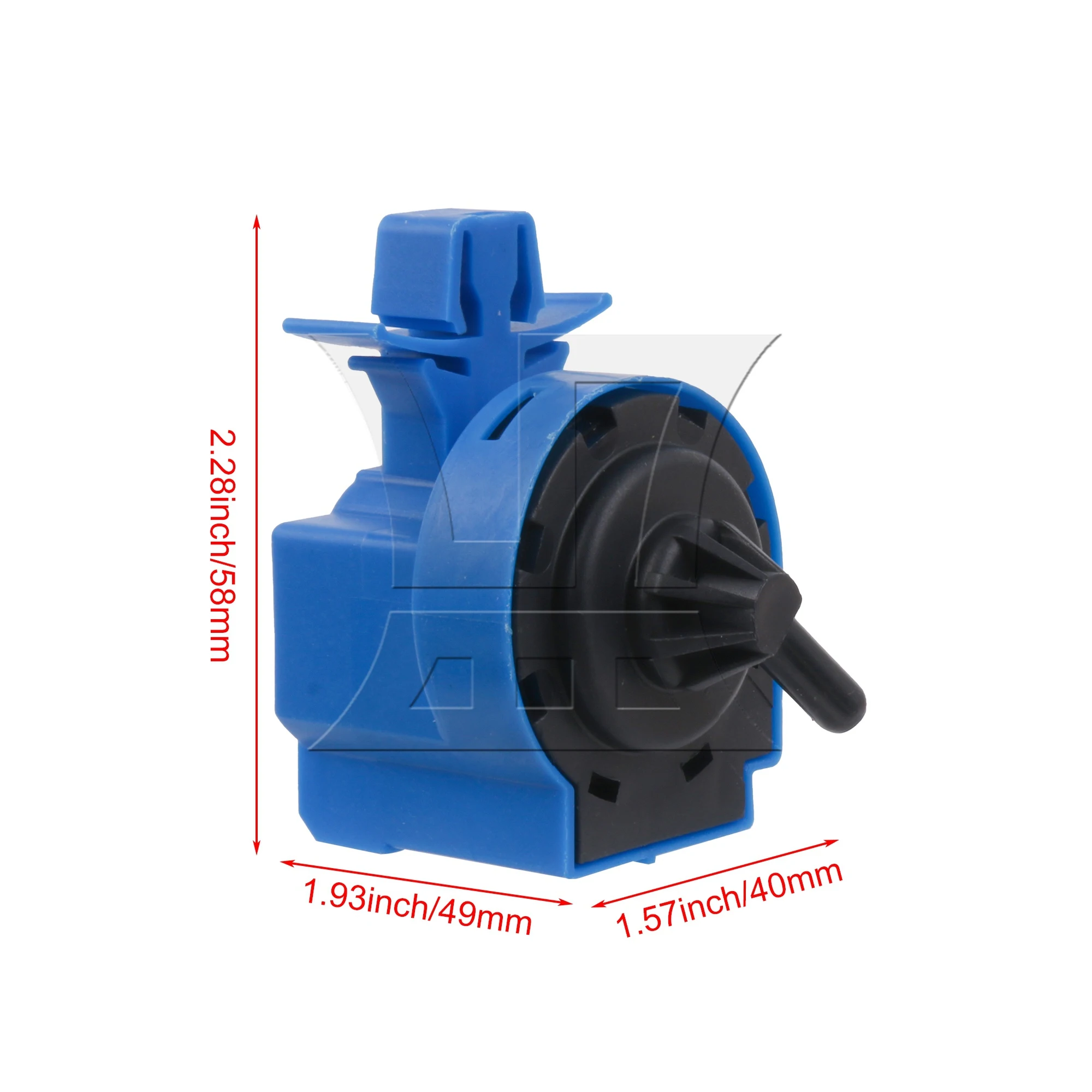 BQLZR Washer Pressure Sensor Replacement for  DC96-01703G AP5623035 Repairs Parts Fits Plastic Blue 3997569 58x49x40mm