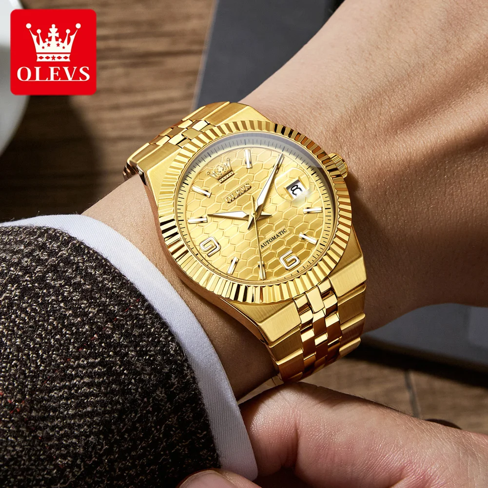 OLEVS Jam Tangan Mekanis Otoma - Rolex Watch Datejust ulasan dan harga