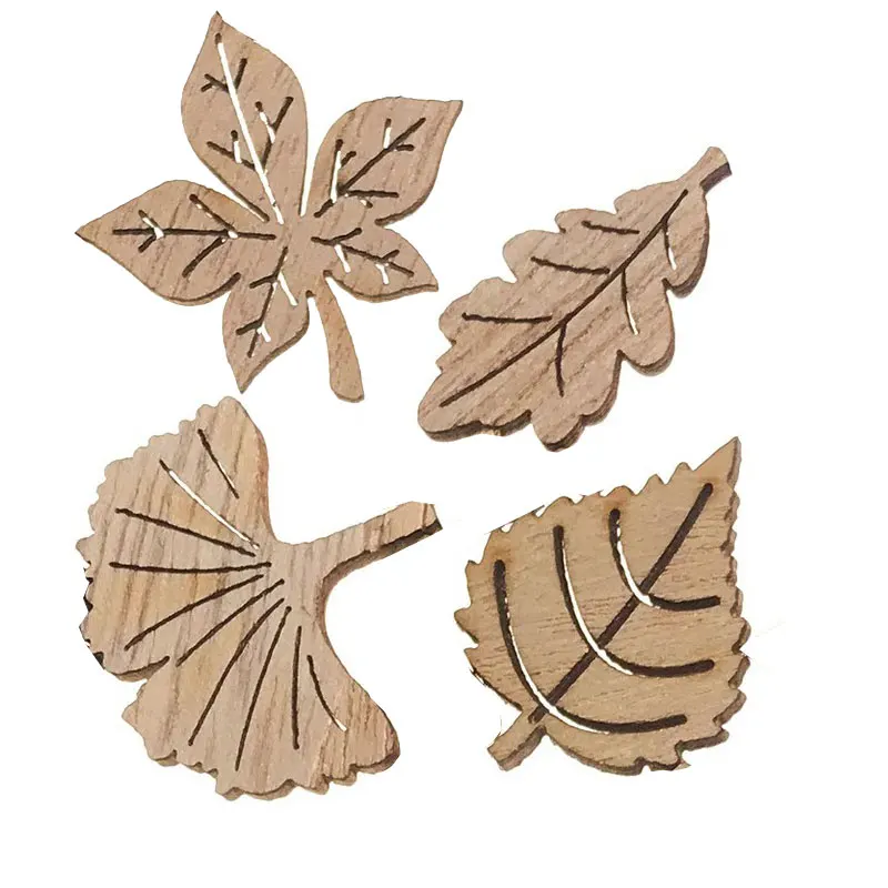 

300 шт., листья, чипсы, деревянные бирки, мини-этикетки, деревянный декор, ремесло, деревянные чипсы, сделай сам, ручная работа, деревянные ломтики, детский осенний декор