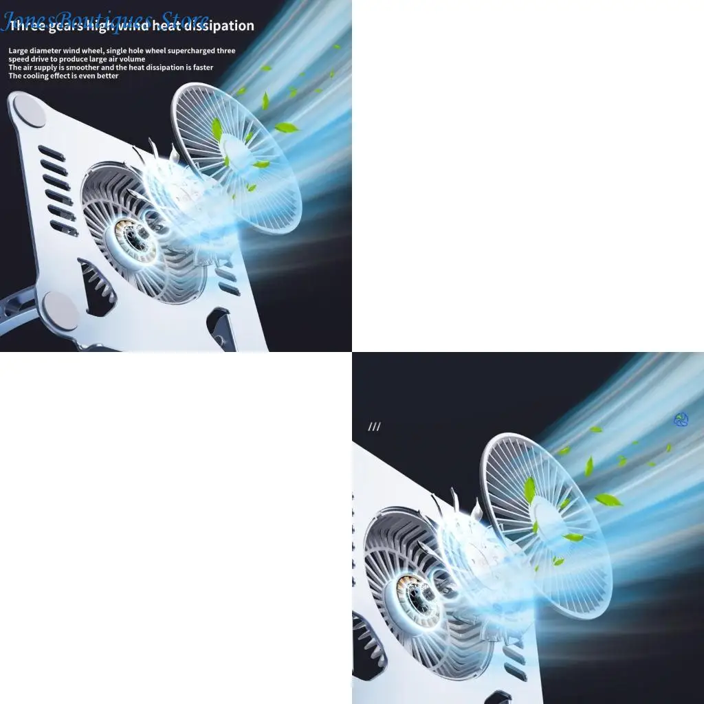 

Notebook Laptop Stand Aluminum Alloy Bracket Adjustable Strong Cooling Folding W8KE