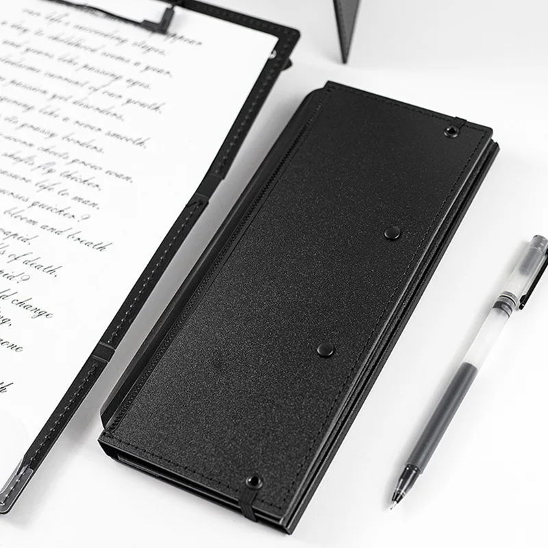 

1pc business minimalist portable 3 fold pocket folder, portable A4 conference materials folder