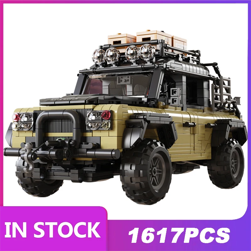 NEW 1613PCS MOC Technical Landing Car Off-Road Rovers Vehicle Model Building Blocks Suv Jeep Bricks Toys for Kids Birthday Gifts