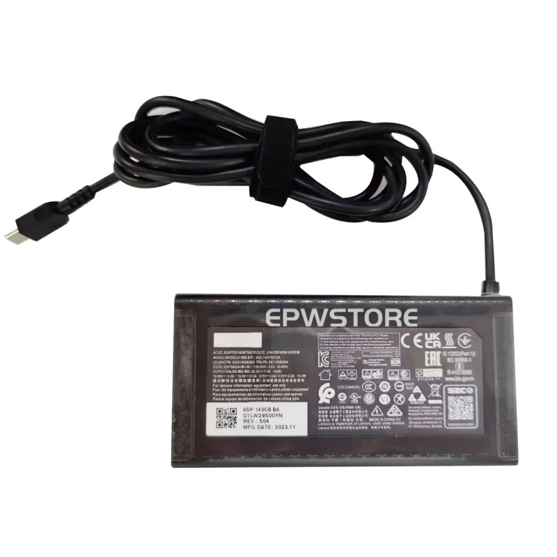 P+20V 7A 140W USB Type C AC Adapter Charger For Lenovo IdeaPad Pro 5i 5 14ARP8