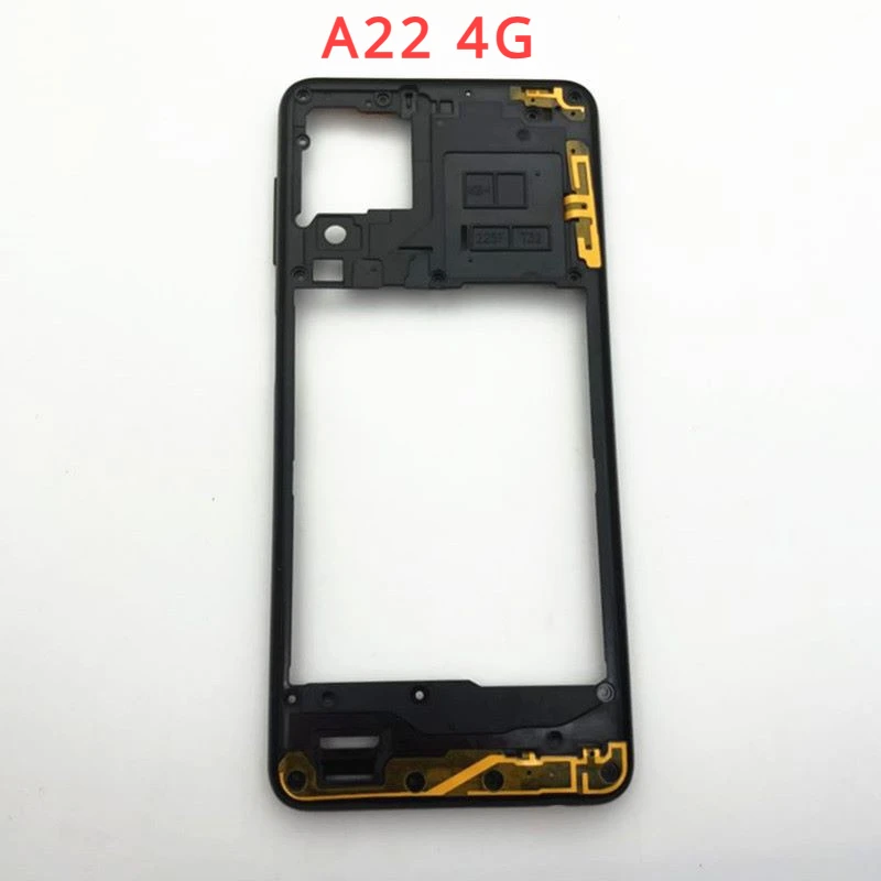 For Samsung Galaxy A22 4g 5g A225 A226 Phone Housing Case Middle Frame Cover+Battery Back Cover Rear Door Lid Replacement Parts