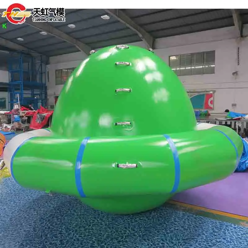 Schneller Luftversand, 3 m/4 m Durchmesser, riesiger aufblasbarer Wasserspinner für Wasserpark, kommerzielles aufblasbares Wasserspielzeug für Erwachsene