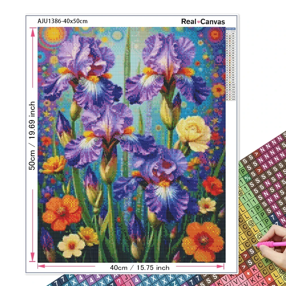 ダイヤモンドペインティング蘭バラスズランアイリスフラワーダイ - Embroidery Rose のレビューと価格