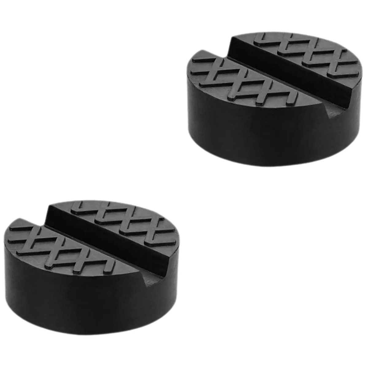 2 Count Floor Jacks Rubber Pad Rv Stabilizer Pads Support Block Vehicle Stand Black