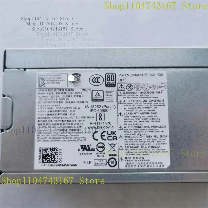 

Q ДЛЯ БЛОК ПИТАНИЯ HP 280 288 G6 G8 MT D19-180P1A 180 Вт L70042-002