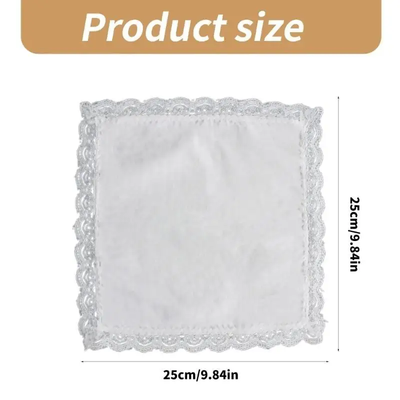 39BB Portable Sweat Absorbent Pocket Handkerchief for Wedding Gift Wedding Hankies