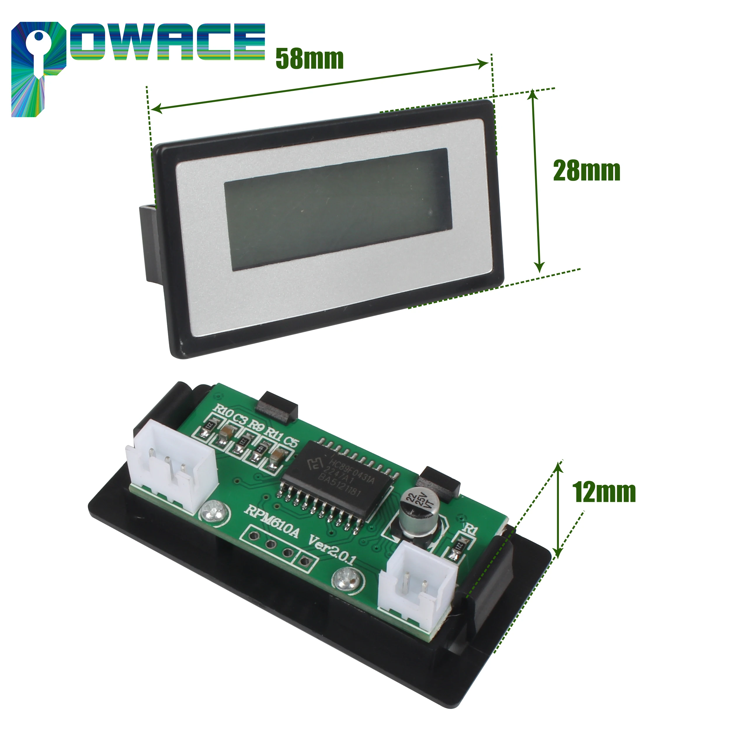 Pantalla de lectura de velocidad de husillo Digital, accesorios de pieza de máquina de torno