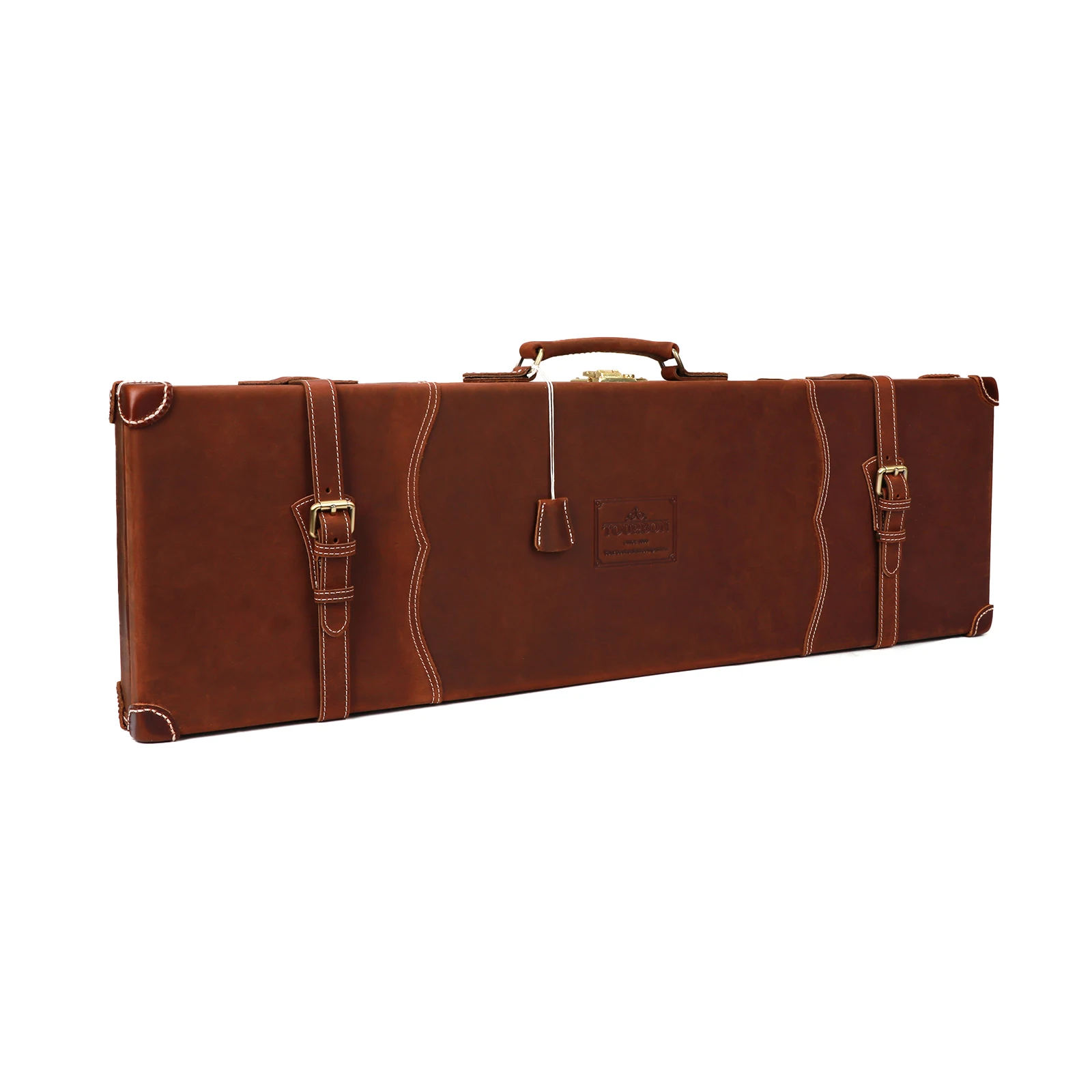 

Tourbon Hunting Accessories Rifle Gun Storage Box Vintage Gun Hard Case Universal Shotgun Bag with Soild Brass Lock
