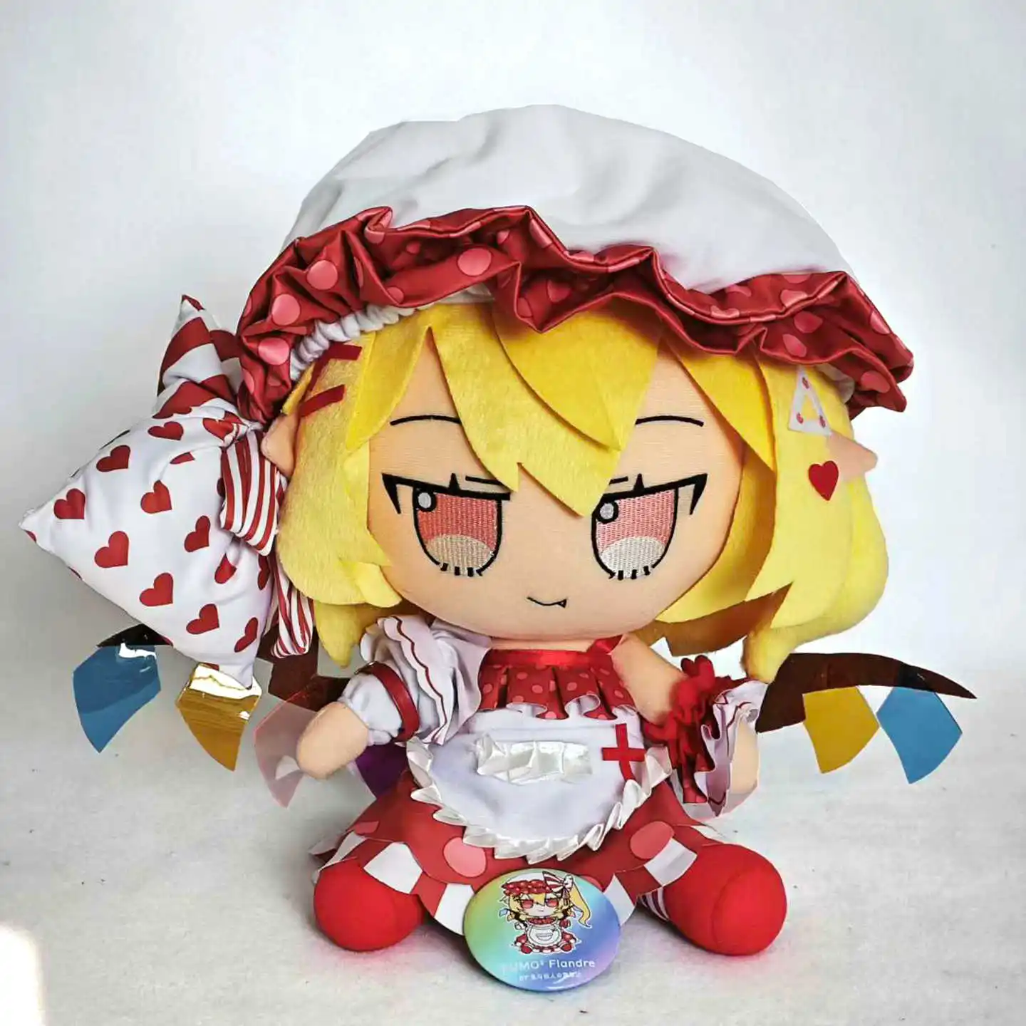 30 センチメートル東方プロジェクトフランドール・スカーレットかわいい FUMO ぬいぐるみ綿人形枕アニメコスプレ漫画座っているぬいぐるみギフト