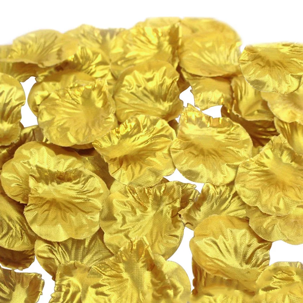 

1000Pcs Simulated Rose Petals Artificial Flowers Wedding Party Decor Golden Silver Realistic Lightweight No Fade
