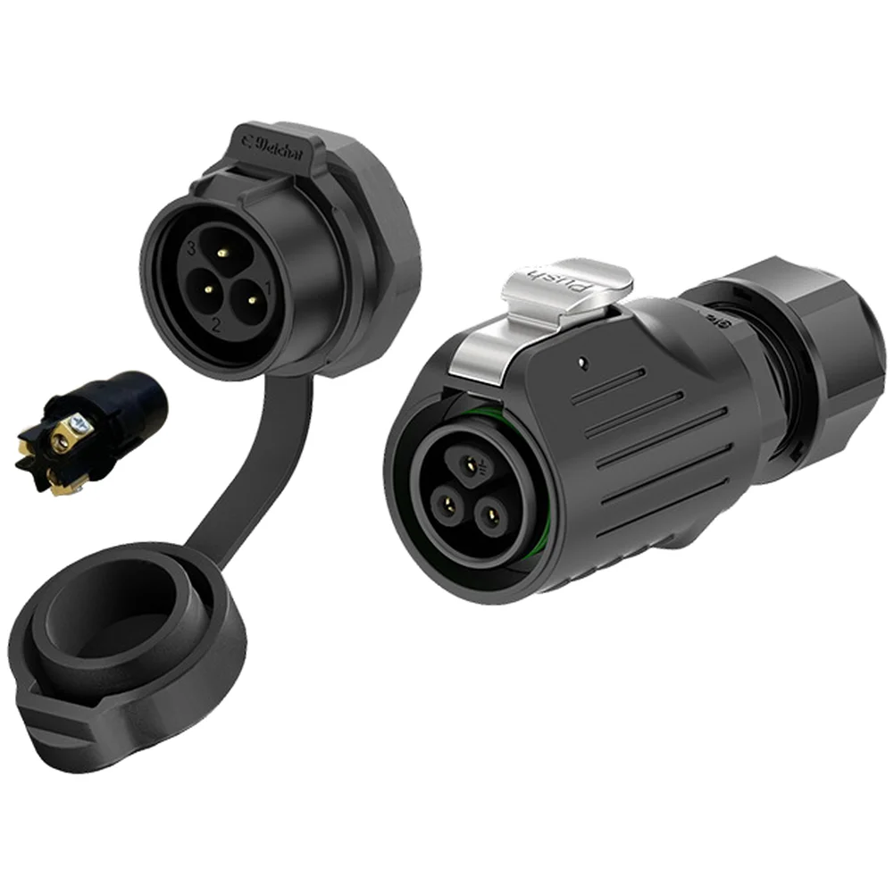 Reverse Mount Waterproof Aviation Connector for Panel Installation 2P 3P 4P 5P IP68 Rated PBT Housing Electrical Interface