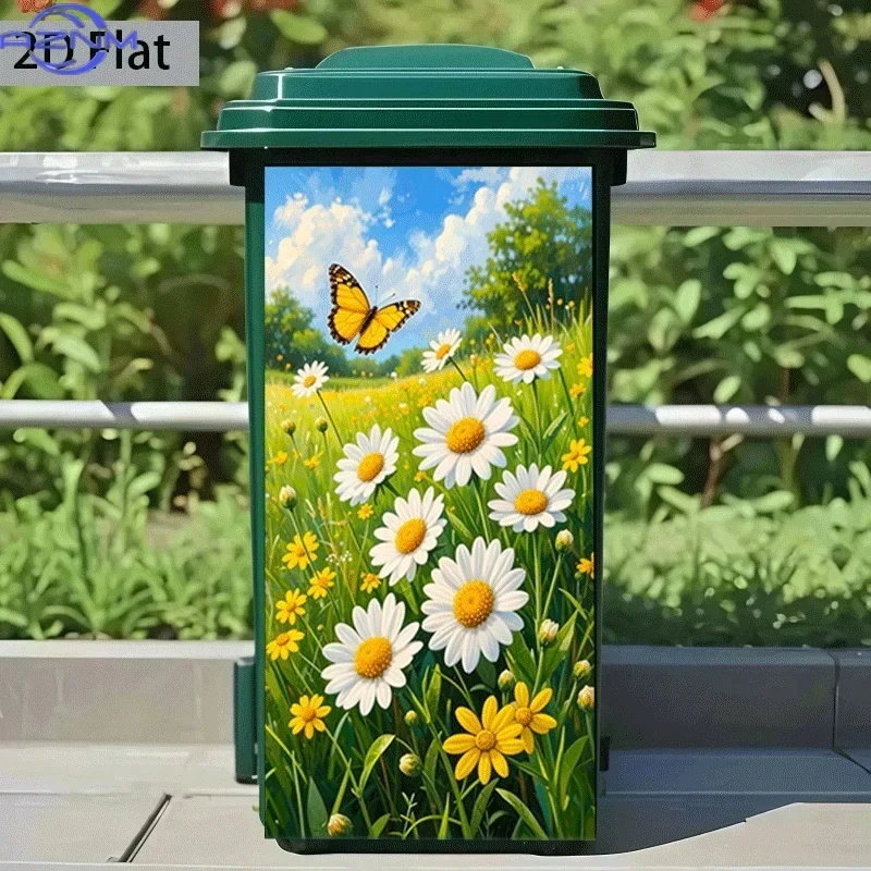 Trash Can Sticker  X  Cm 