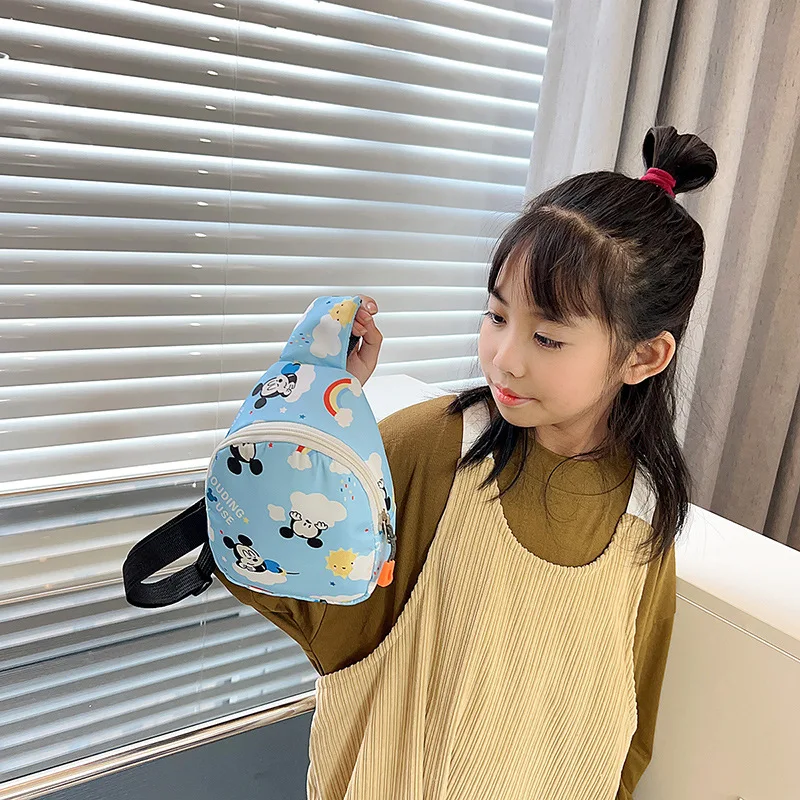 MINISO 2023 Spring New Children\'s Chest Bag Cartoon Cute Little Girl Messenger Bag Boys and Girls Leisure Going Out Coin Purse