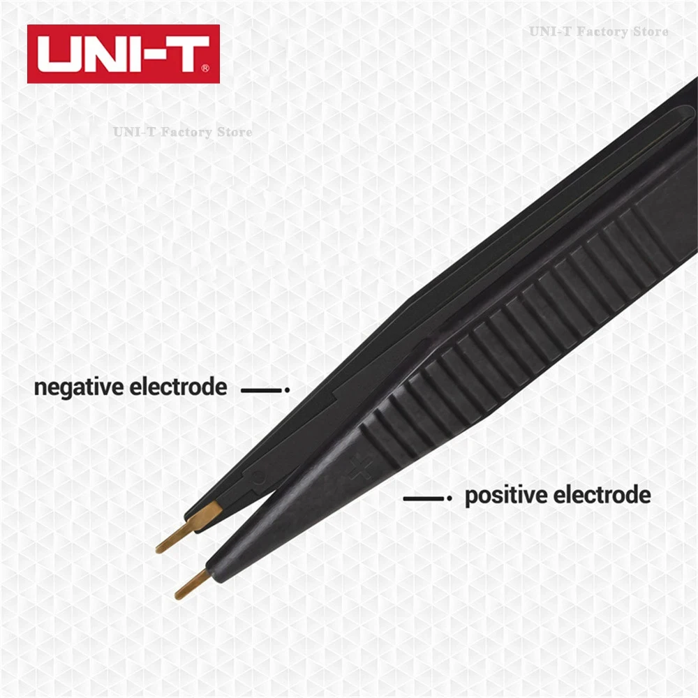UNI-T-UT-L01 Pinças, Test Leads, Universal Test Clip, Capacitor, Detector de Resistência, Multímetro Acessórios, Componentes eletrônicos