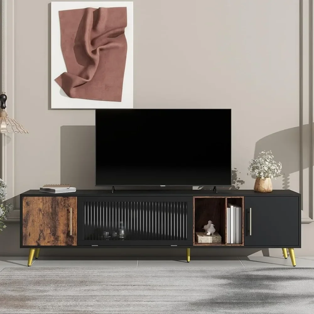 

Two-color Media Console Furniture for Modern Television Stands Fits TVs Up to 80 Inches Tv Mount Tv Stand Living Room Furniture