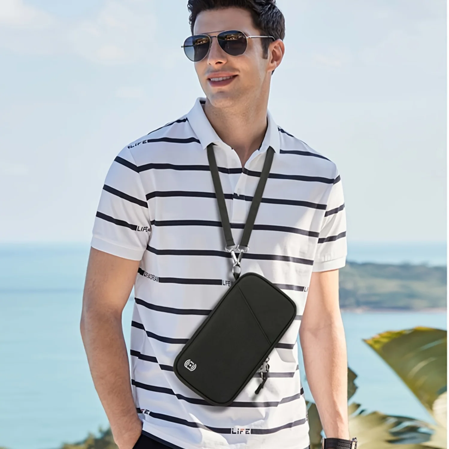 Waterproof Travel Passport Wallet - RFID Blocking Document Organizer for Women and Men, Multiple Pockets, Passport Holder