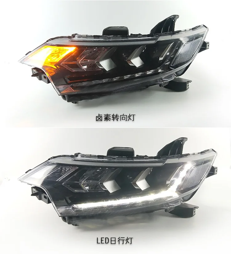 1pcs car bumper headlamp For Mitsubishi outlander headlight 2016～2018y accessories head lamp for Mitsubishi outlander fog light