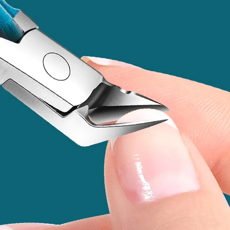 Premium Stainless Steel Toenail Clipper Straight Blade For Ingrown And Thick Nails Sharp Pointed Tip Manicure Tool For Precise N