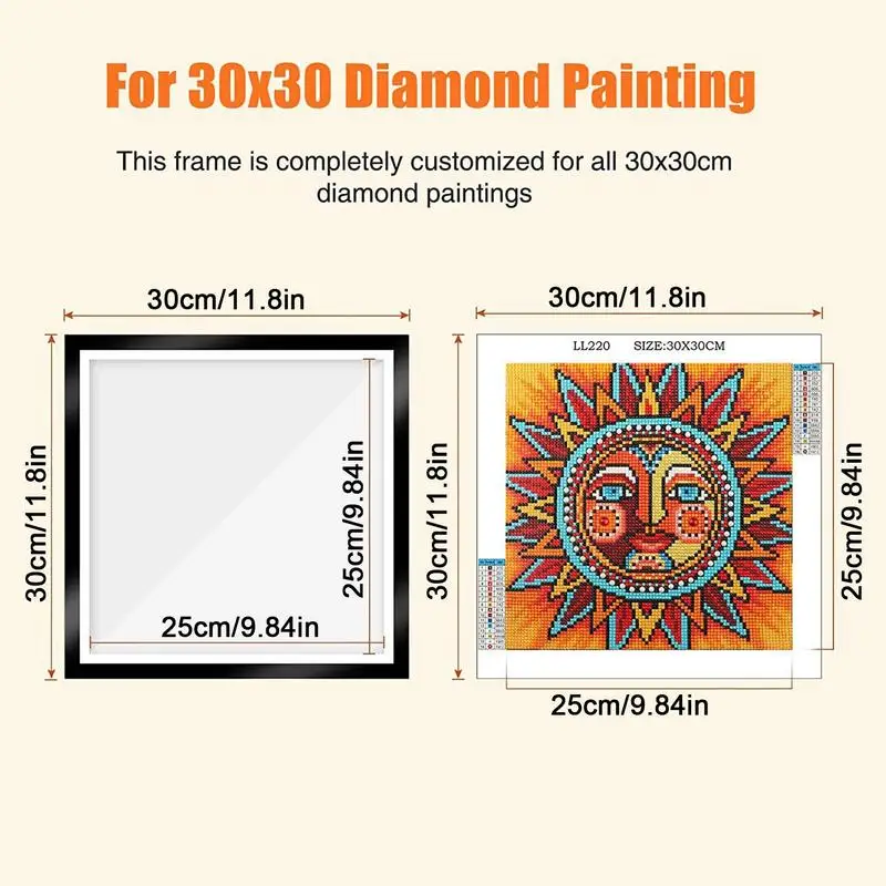 Diamond Art Painting Frames 30x30 cornice magnetica cornici specifiche per 30x30 CM Diamond PainCanvas As Diamond Art