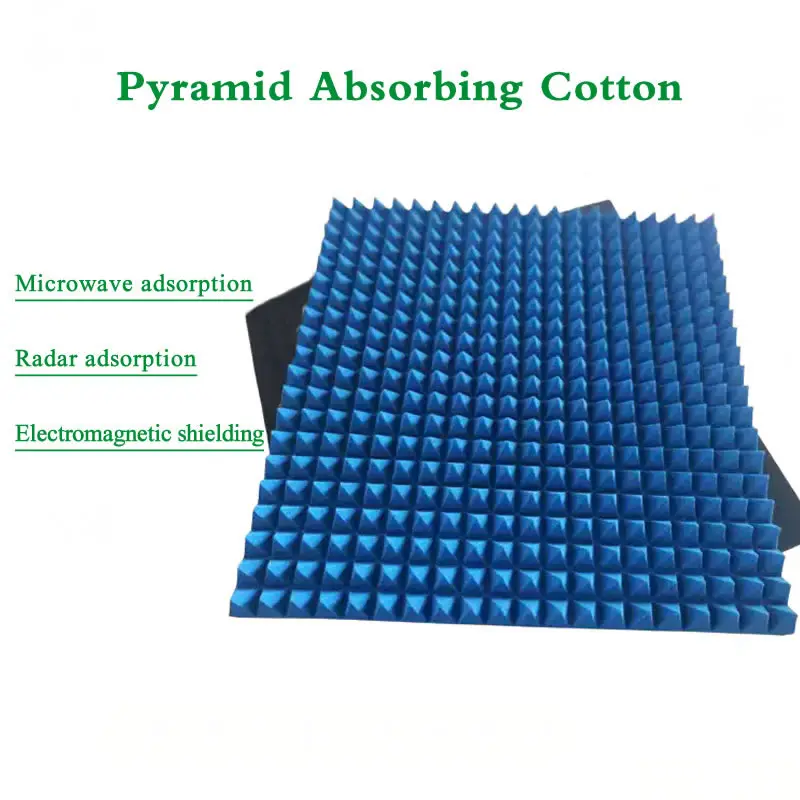 Cone Cotton Pointed Absorbing Microwave Radar Automobile Electromagnetic Shielding Interference Darkroom Absorbing Foam Material
