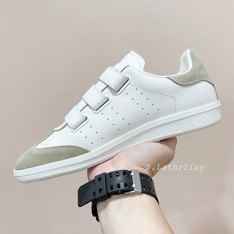 All Match Small White Shoes Women's Spring Mixed Color Breathable Flat Shoes Thick Bottom Patchwork Sneakers Daily Casual Shoes