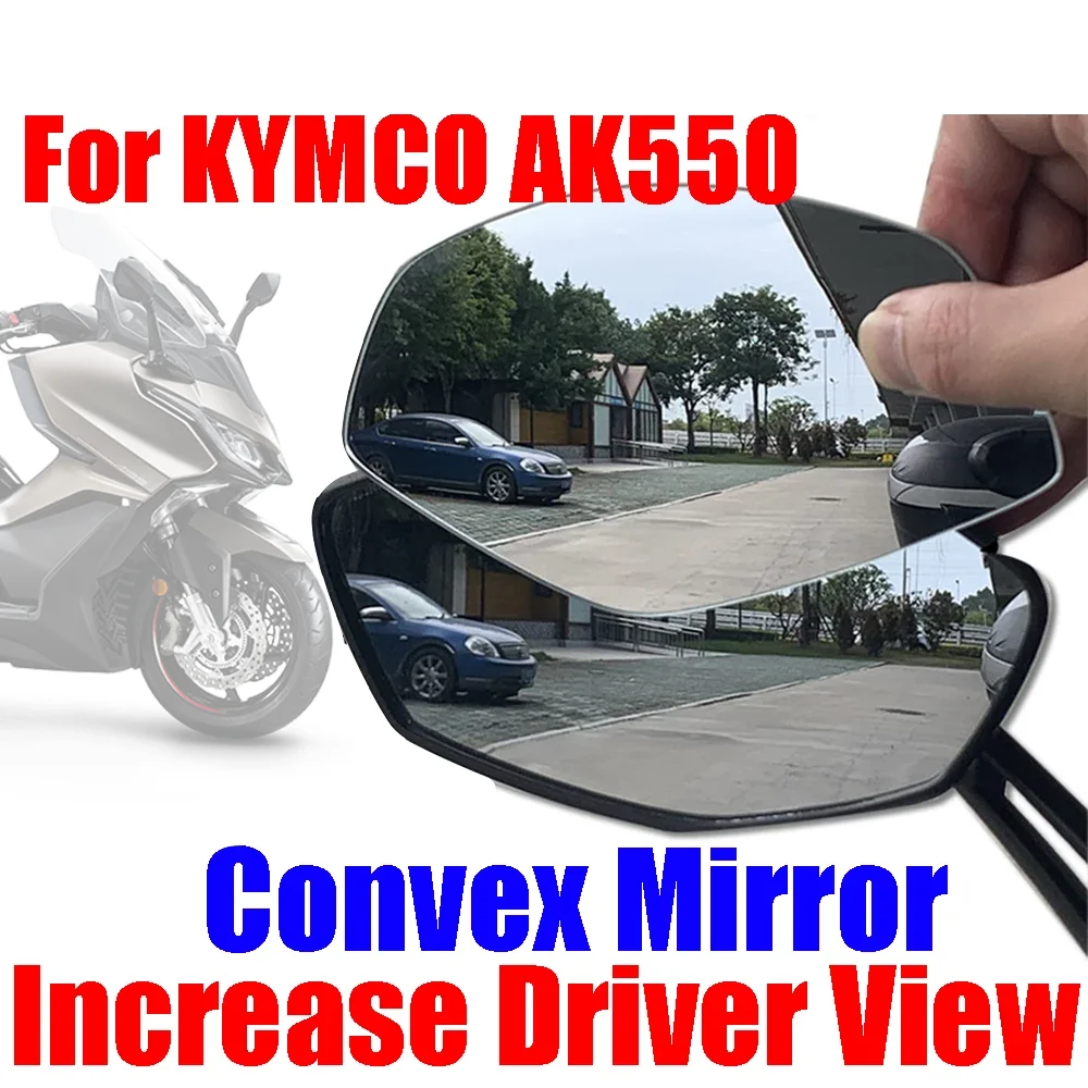 For KYMCO AK550 AK 550 Motorcycle Accessories Convex Mirror Increase Rearview Mirrors Side Mirror View Vision Lens Parts