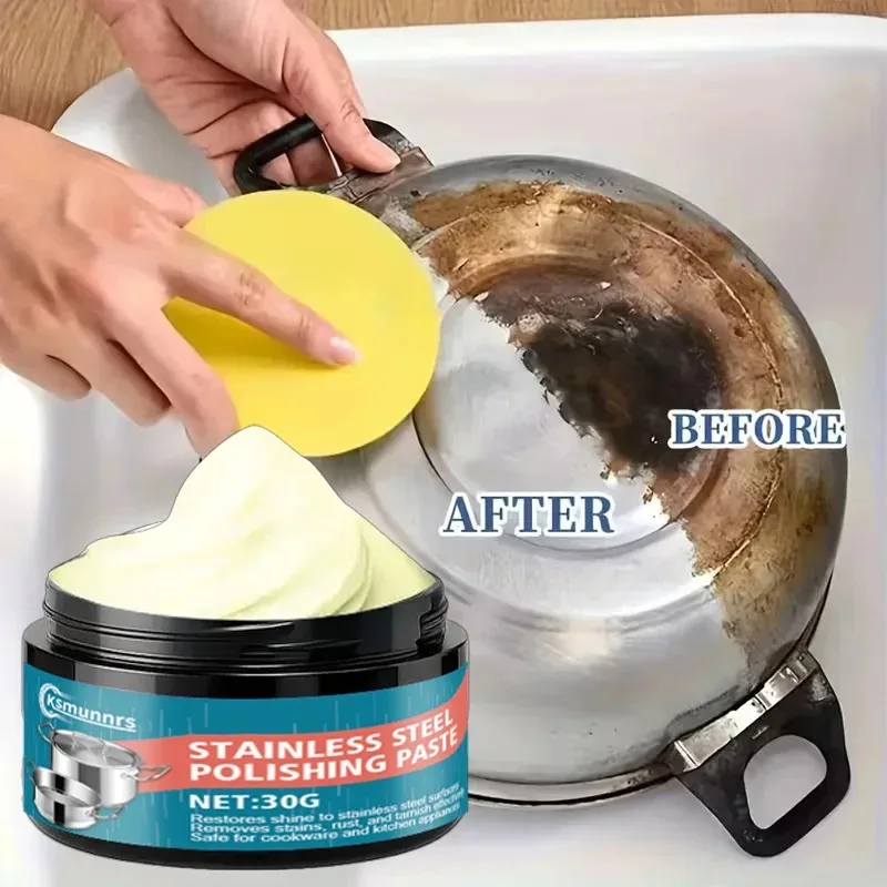 Metal Shine Repair Paste, Chrome and Stainless Steel Restorer for Car Parts, Kitchen and Bathroom Use