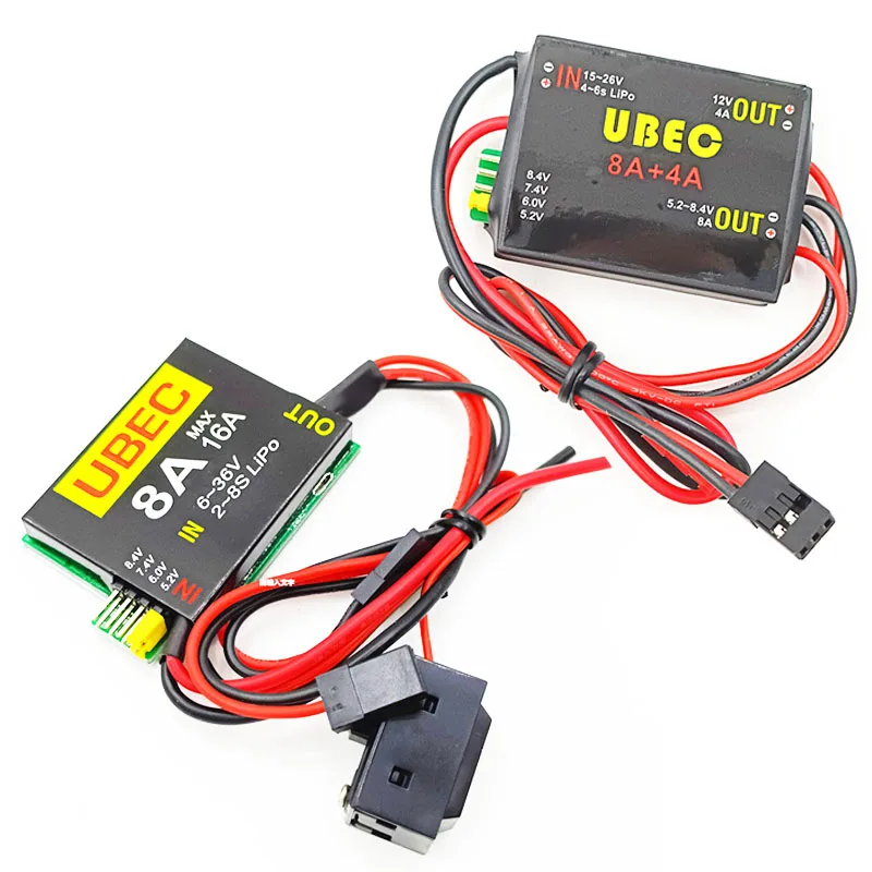 UBEC-8A 2S-6S 6-36V BEC DUAL UBEC 8A/16A 5.2/6.0/7.4v/8.4v Servo Separate Power Supply RC Car Fix-Wing Airplane Robot Arm