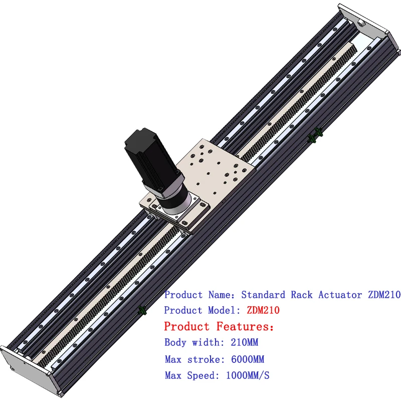 Rak Penutup Organ dan Modul Linier Vertikal Kamera Jalur Ganda Pinion