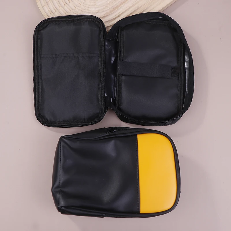 حقيبة حمل أدوات ناعمة لأجهزة القياس الرقمية المتعددة 117/116/115/114/113 62 ماكس والمزيد، مع سحاب ناعم، حمل أسود ناعم