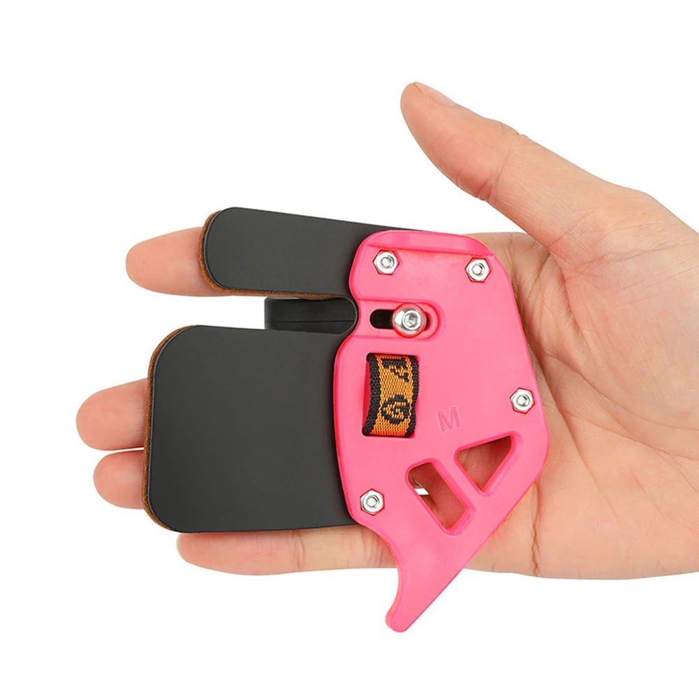 1pc Finger Guard Plastic Leather  Finger Tab Finger Guard Protection Pad Protector Glove For Right Handed Recurve Competition