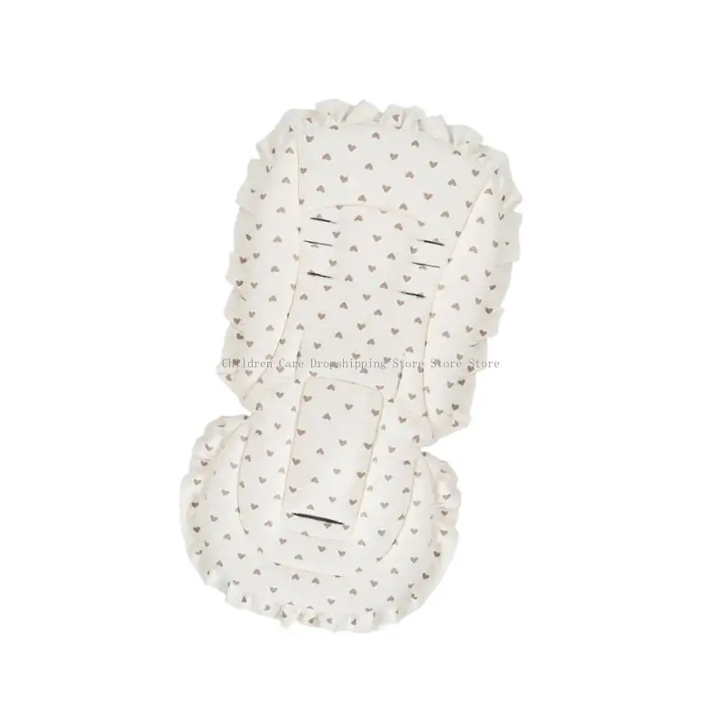 وسادة مقعد لعربات الأطفال قابلة للتنفس، نسيج مريح يناسب معظم عربات الأطفال، سهل التنظيف، 3 فتحات أمان لتحديد المواقع