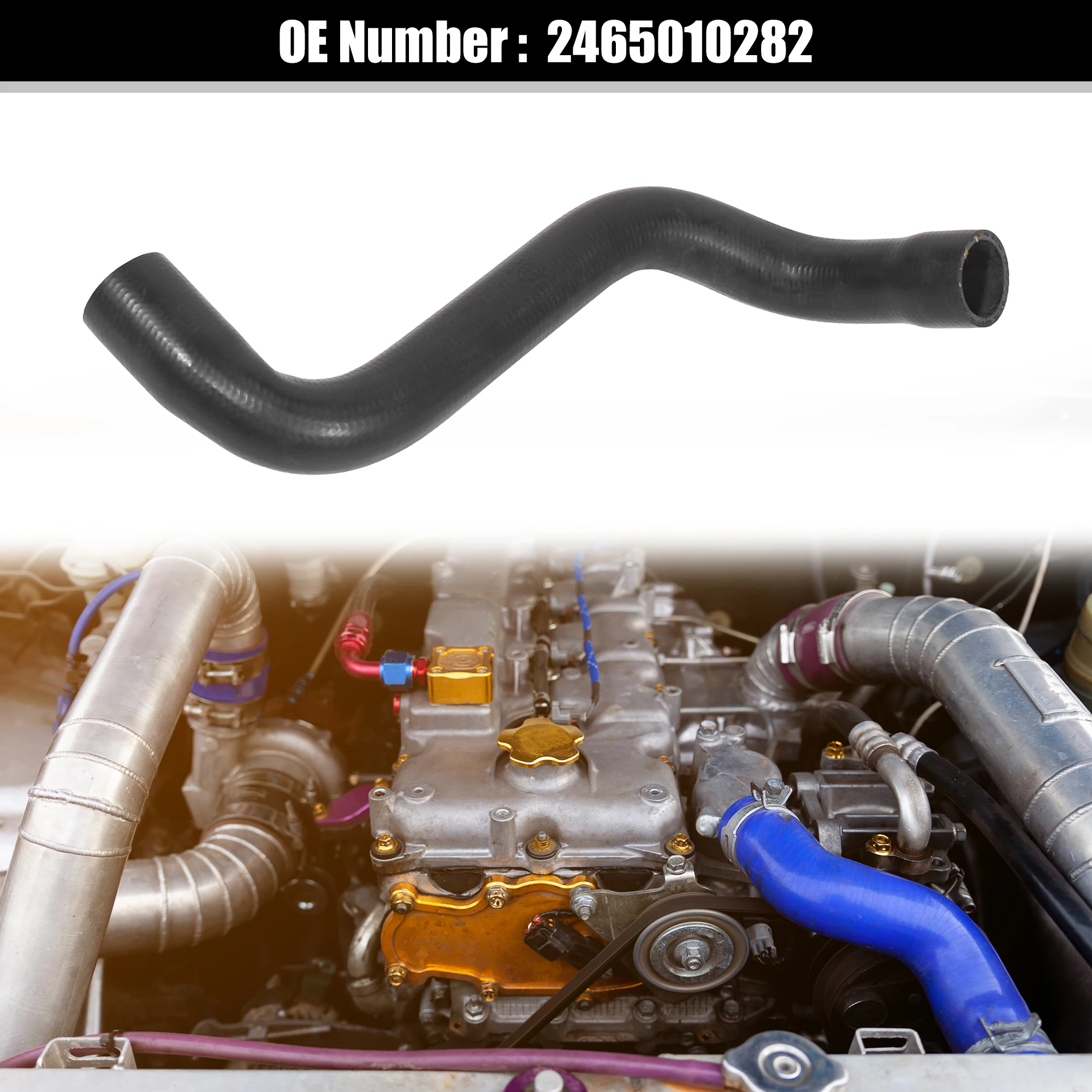 

UXCELL Нижний шланг охлаждающей жидкости радиатора 2465010282, резиновая для Mercedes-Benz GLA250 2015-2020 гг.