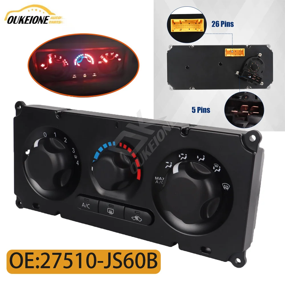 A/C Heater Climate Air Conditioner Switch for Nissan Frontier Navara D40 2007 2018 2019 2010 2011 2012 LHD Car Accessories