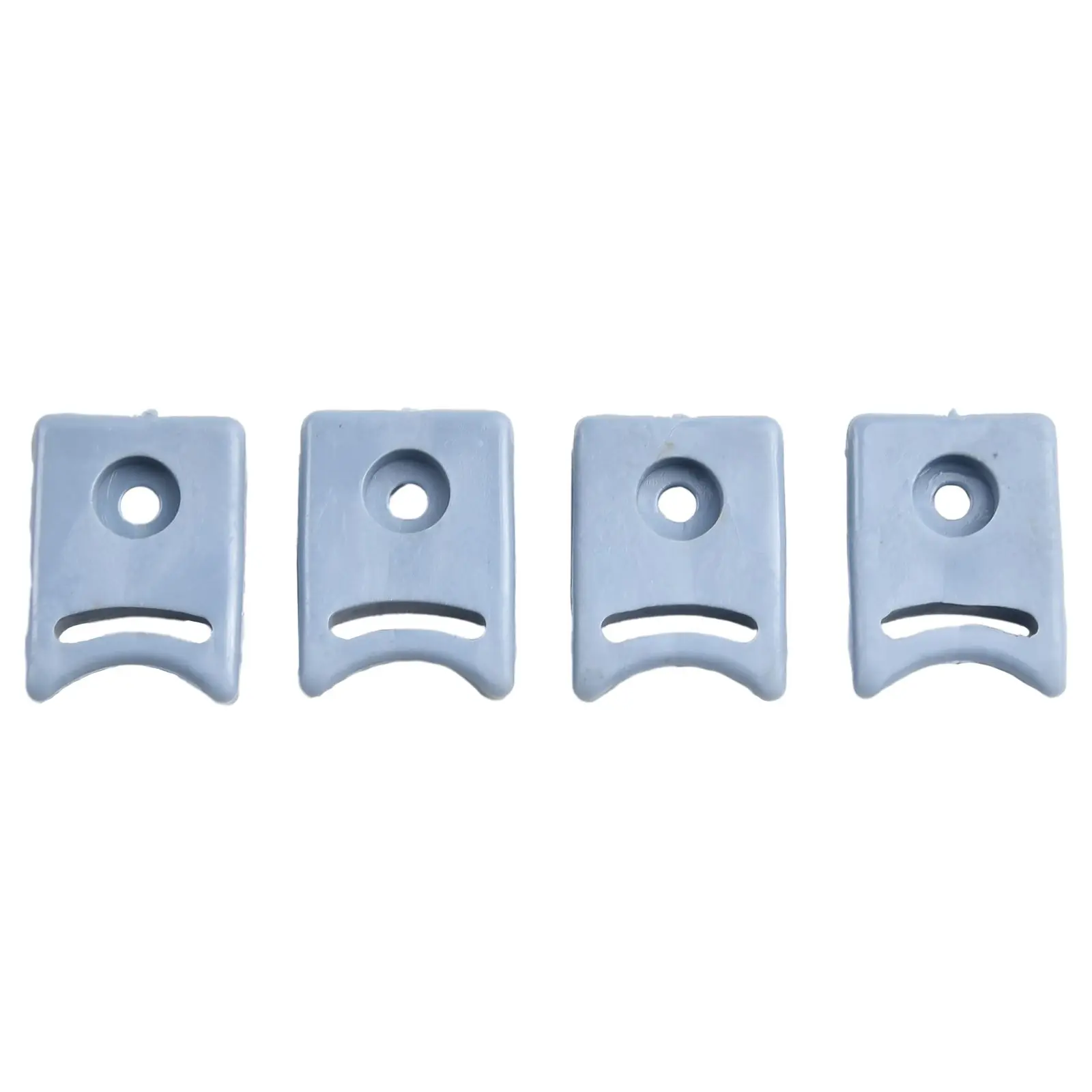 4PCS Door Stop With Screws Door Pulley Rubber Stops/Bumpers Top And Bottom Limit Block For Shower Room Pulley Accessories