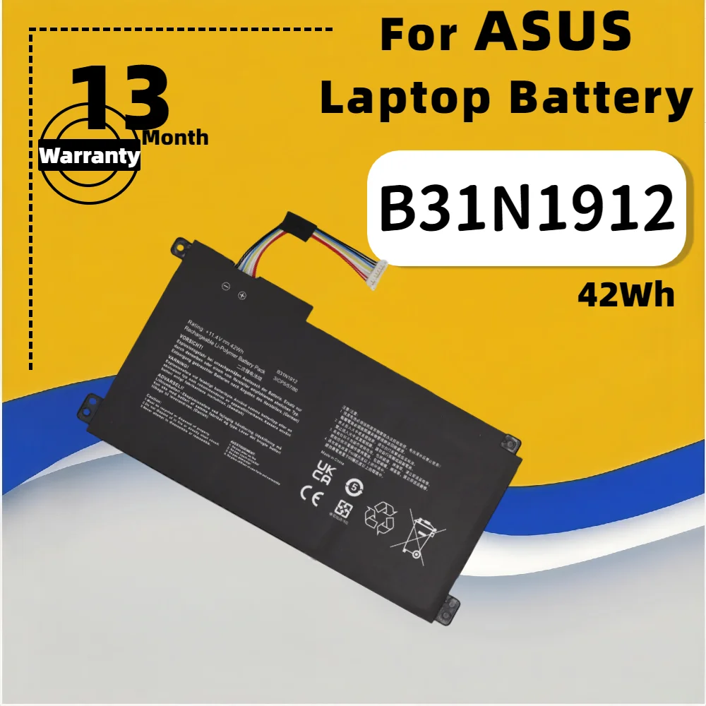 

FRLESUI For ASUS VivoBook 14 E410MA-EK018TS EK026TS BV162T F414MA E510MA Series C31N1912 B31N1912 Battery