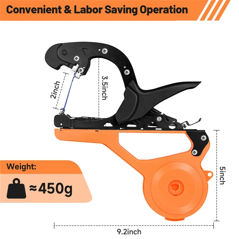 BON-Machine à attacher les plantes-outil à ruban pour plantes avec bandes et agrafes, Machine-outil légère pour attacher les vigne des plantes