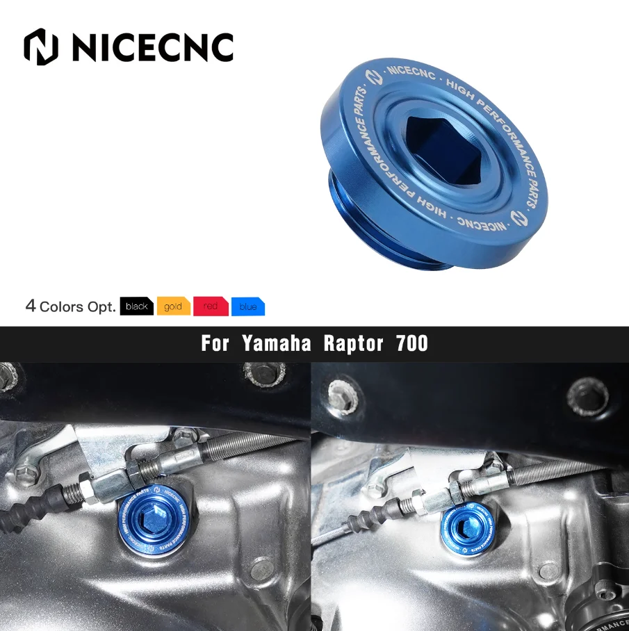 NICECNC Oil Filler Drain Plug Cap Cover For YAMAHA Raptor 700 2013-2023 Raptor 700R 2012-2023 2019 2018 2017 YFM700 YFM700R ATV