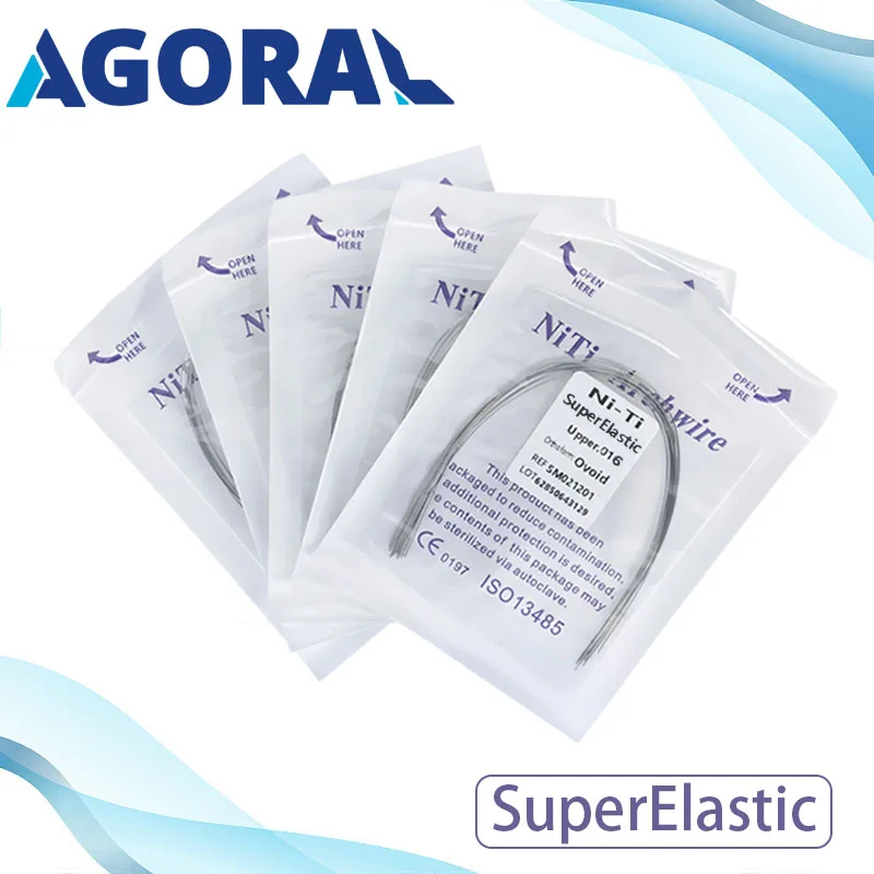 10Pcs/Pack Dental Orthodontic Arch Wires Niti Super Elastic 