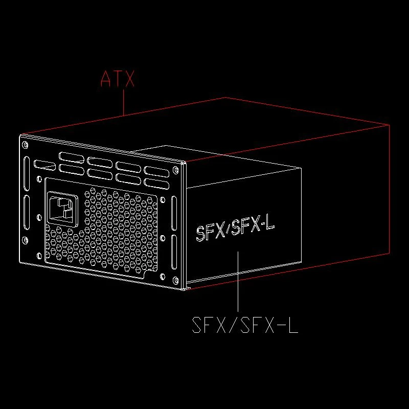 Imagem -05 - Power Conversion Frame com Parafusos Sfx e Sfxl Atx