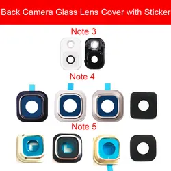 Back Rear Camera Glass Lens With Sticker Glue For Samsung Galaxy Note 3 4 5 Camera Lens Cover Flex Ribbon Replacement Parts